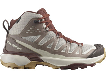 Bota Salomon X Ultra 360 Edge Mid GTX W marrom/bege/branco