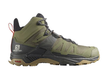 Bota Salomon X Ultra 4 Mid Wide GTX verde oliva