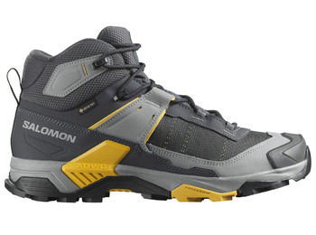 Bota Salomon X Ultra 5 Mid GTX Cinza/Mostarda