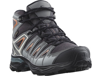 Bota Salomon X Ultra Pioneer Mid GTX W cinza/salmão