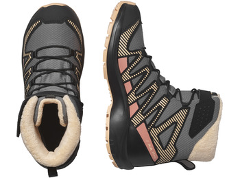 Bota Salomon XA PRO V8 Winter CSWP J Cinza/Bege