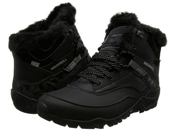 Botas pretas Merrell Aurora 6 Ice + WTPF W