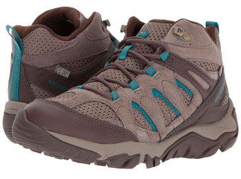 Botas Merrell Outmost Mid Vent GTX W Marrom / Turquesa