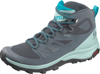 Botas Salomon Outline Mid GTX W cinza / azul