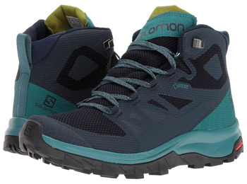 Botas Salomon Outline Mid GTX W Navy / Turquoise