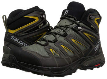 Botas Salomon X Ultra 3 Mid GTX cáqui / pretas / mostarda