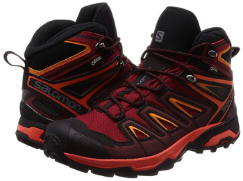 Botas Salomon X Ultra 3 MID GTX vermelho / laranja