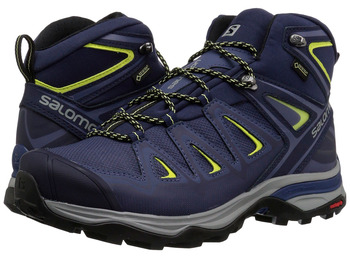 Botas Salomon X Ultra 3 Mid GTX W Roxo / Amarelo