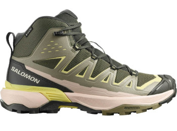 Botas Salomon X Ultra 360 Edge Mid GTX Verde/Amarillo