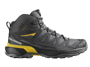 Botas Salomon X Ultra 360 Mid Preto/Cinza/Amarelo