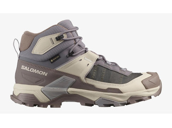 Botas Salomon X Ultra 5 Mid Gtx W Cinza/Bege/Marrom