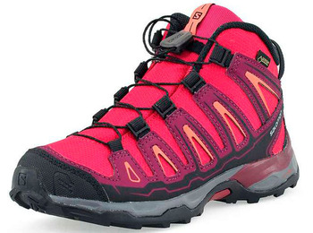 Botas Salomon X Ultra Mid GTX J fúcsia / rosa