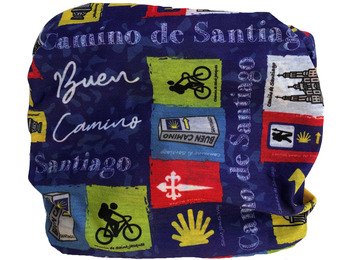 Aquecedor de pescoço Buen Camino e símbolos Camino