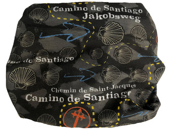 Aquecedor de pescoço com símbolos Black Camino