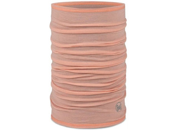 Buff Merino Leve Sólido Coral Pescoço Polaina