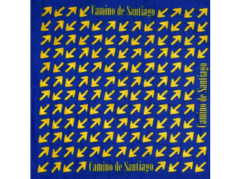 Polaina de pescoço Camino de Santiago Yellow Arrows MyL azul