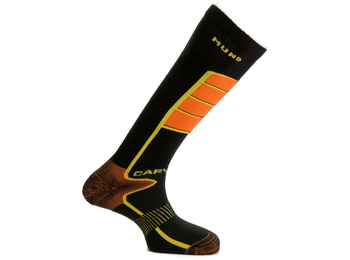 Mund Carving Sock Preto-Laranja