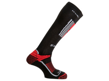 Mund Snowboard Meia Média Preto-Vermelho