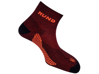 Mund Double Trekking / Running Anti-bolhas Sock Tile Orange-Black