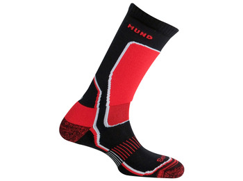 Mund Nordic Skating / Hockey Indoor Sock Preto / Vermelho