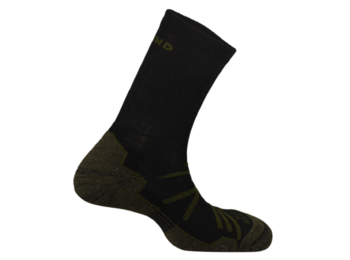 Mund Thermal Sock Lã Alpaca Preto/Verde