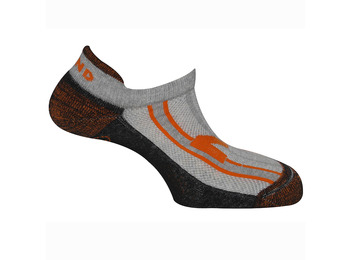 Meias Mund Invisible Terry Orange-Black-Grey