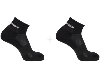 Meias Salomon Evasion Ankle (2 pares) pretas