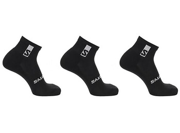 Pacote de meias Salomon Everyday Ankle-3 preto