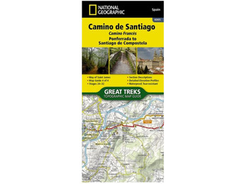 Caminho de Santiago: 4 Ponferrada até Santiago de Compostela 1:50.000