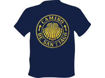 Camiseta da Marinha Camino de Santiago
