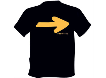 T-shirt Arrow Camino de Santiago Preto