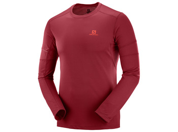 Salomon Agile LS Tee Camiseta Marrom
