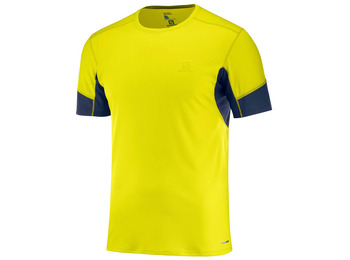 Salomon Agile SS Tee Amarelo / Camiseta Marinha