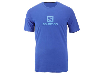 Camiseta Salomon Algodão Logo SS Camiseta Azul