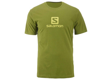 Camiseta Salomon Algodão Logo SS Tee Verde