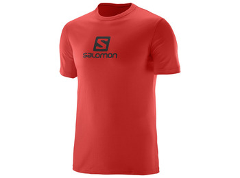 Camiseta Salomon Algodão Logo SS Tee Rojo