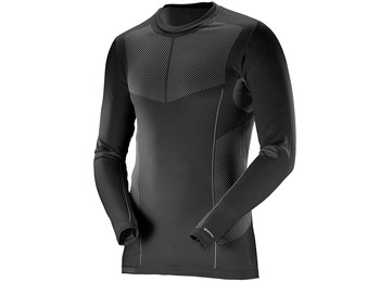 Camiseta preta sem costura quente Salomon Primo