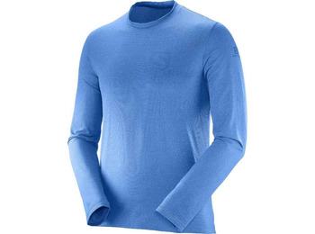 Camiseta azul Salomon Pulse LS Tee