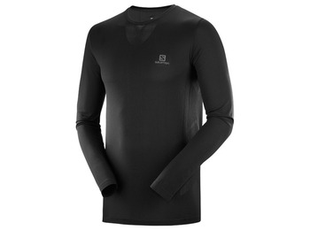 Camiseta preta Salomon Sense LS TEE