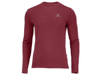 Camiseta Salomon XA LS Tee M Biking Vermelho