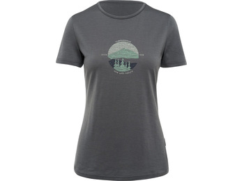 Thermowave manga curta W T-shirt cinza