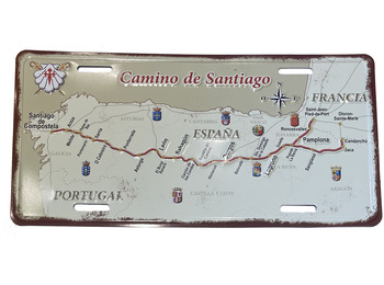 Folha decorativa Caminho de Santiago