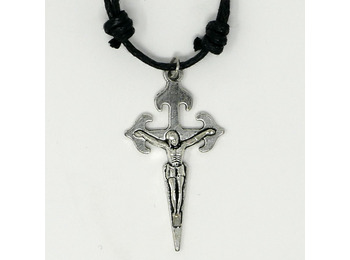 Crucifixo pingente de metal em cruz de Santiago
