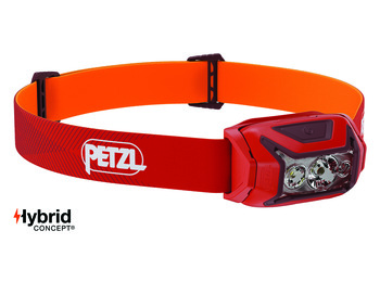 Farol Petzl Actik 450 lumens Rojo