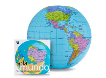 Balão inflável Bolamundo em espanhol (40 cm)