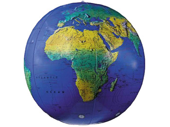 Balão inflável físico azul em inglês (69 cm)