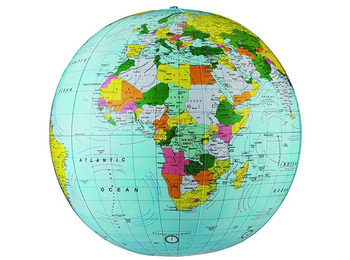 Balão político inflável azul em inglês (69 CM)