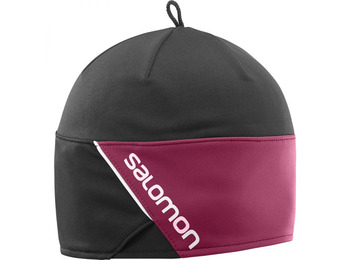 Chapéu Beanie Salomon RS Preto / Fúcsia