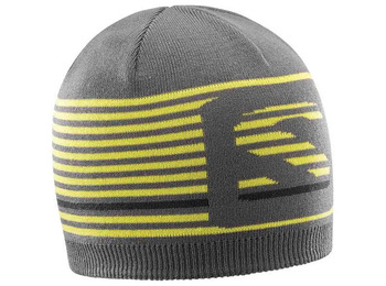 Gorro Salomon Flatspin Short Beanie Grey / Lima
