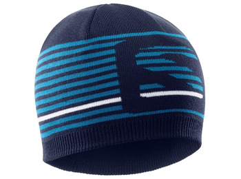 Gorro Salomon Flatspin Short Beanie Beige / Verde Azul marino